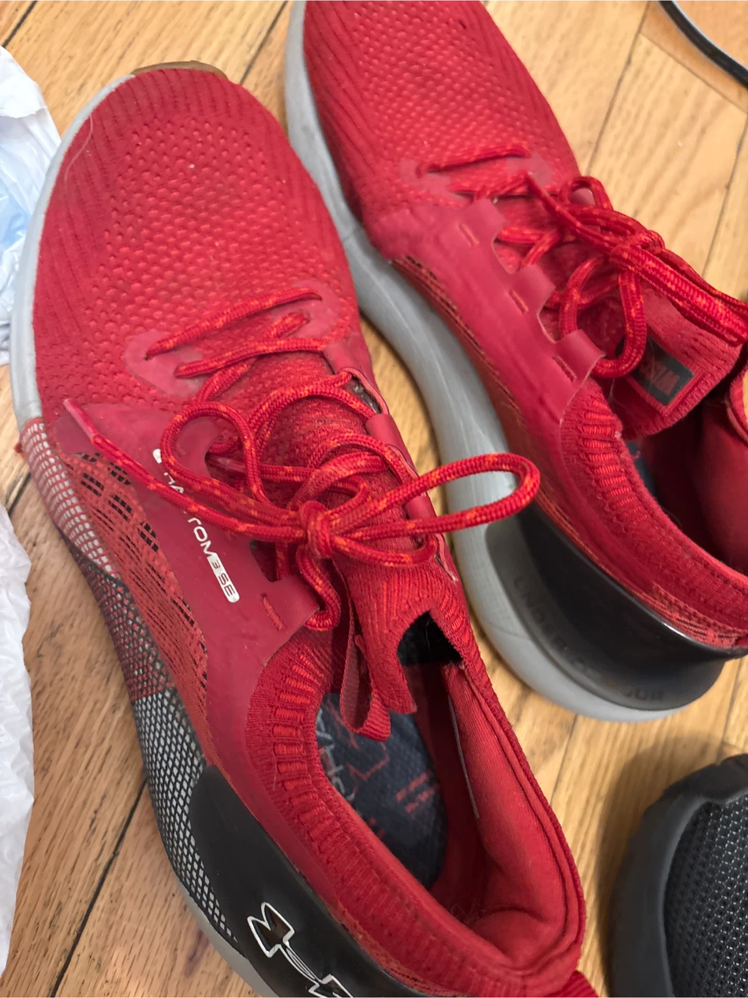 3 pairs of under armor shoes all size 10 used - photo 3