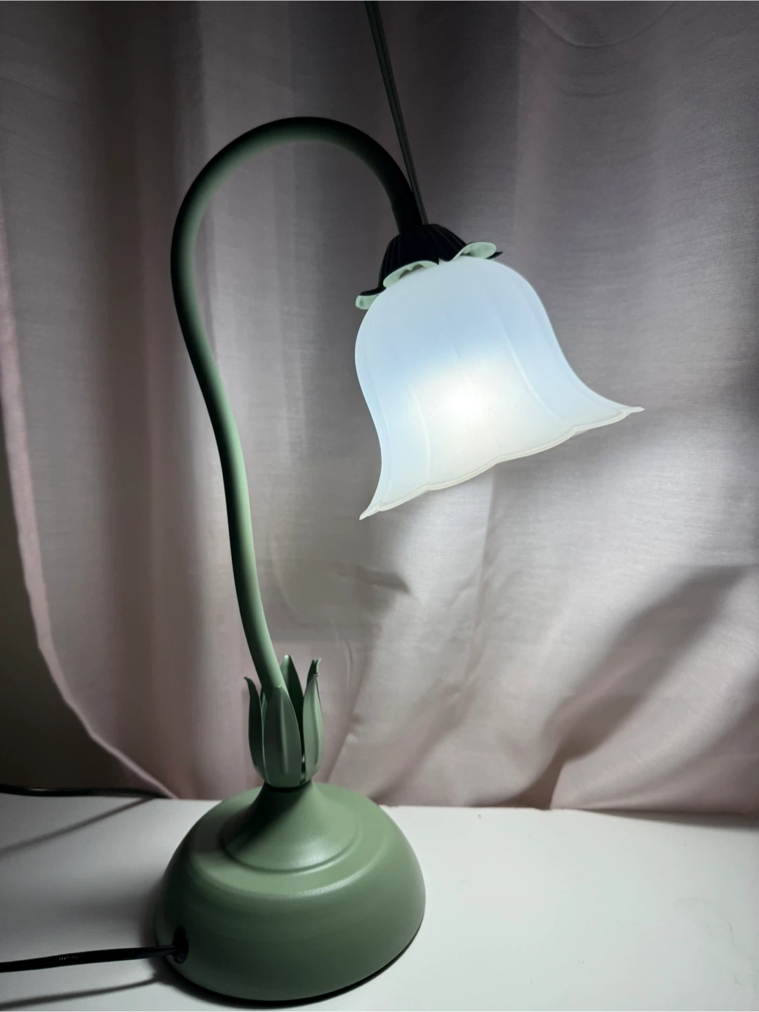 Vintage Flower Lamp - Desk Lamp - photo 2