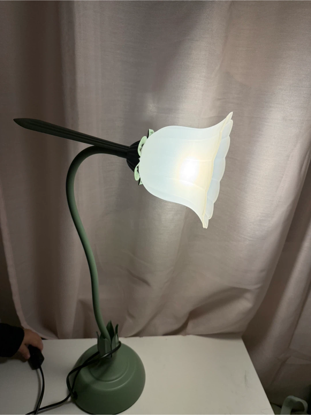 Vintage Flower Lamp - Desk Lamp - photo 3