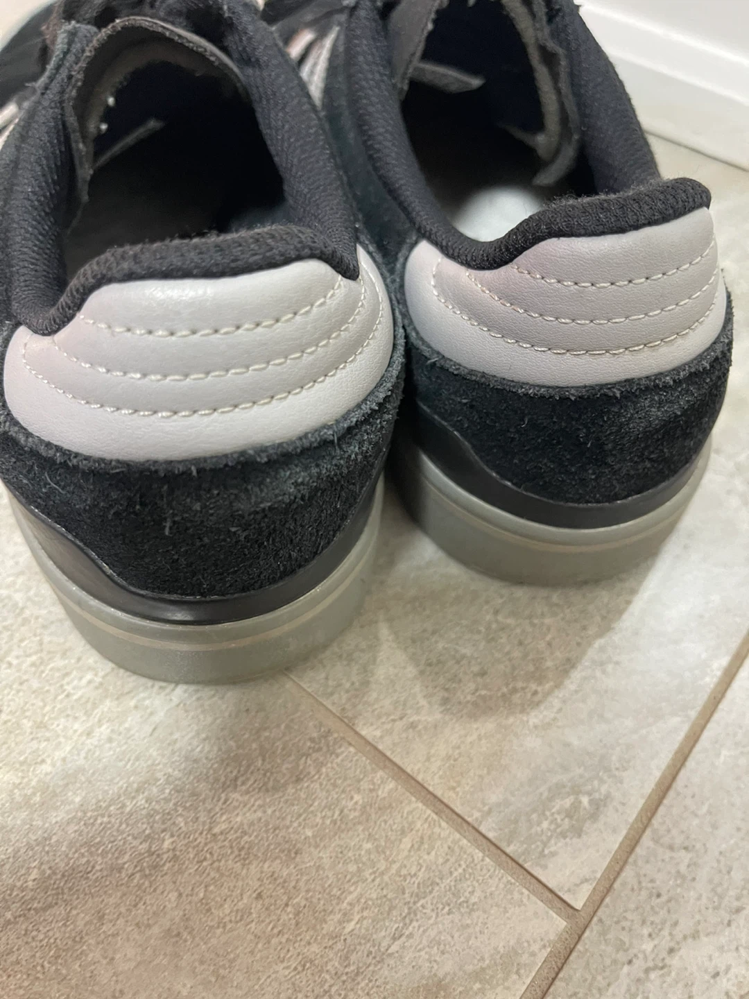 Adidas Black Suede Sneakers - Men's Size 8 - photo 2