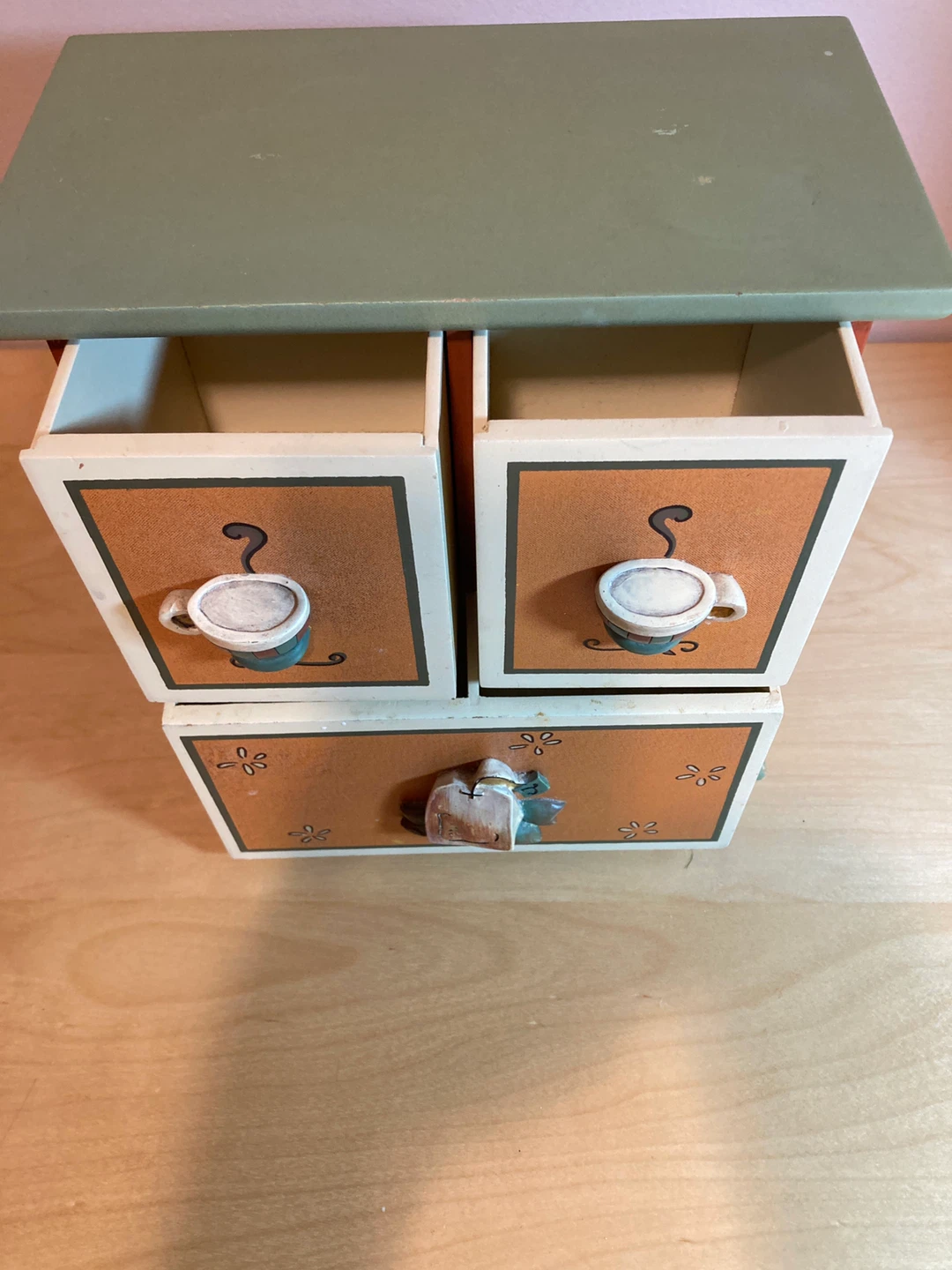 Wooden Tea bag Organizer with Drawers - photo 2