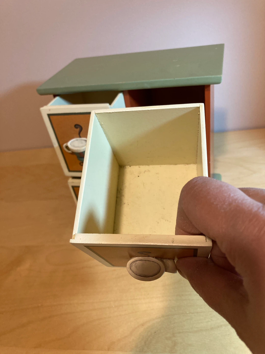 Wooden Tea bag Organizer with Drawers - photo 3