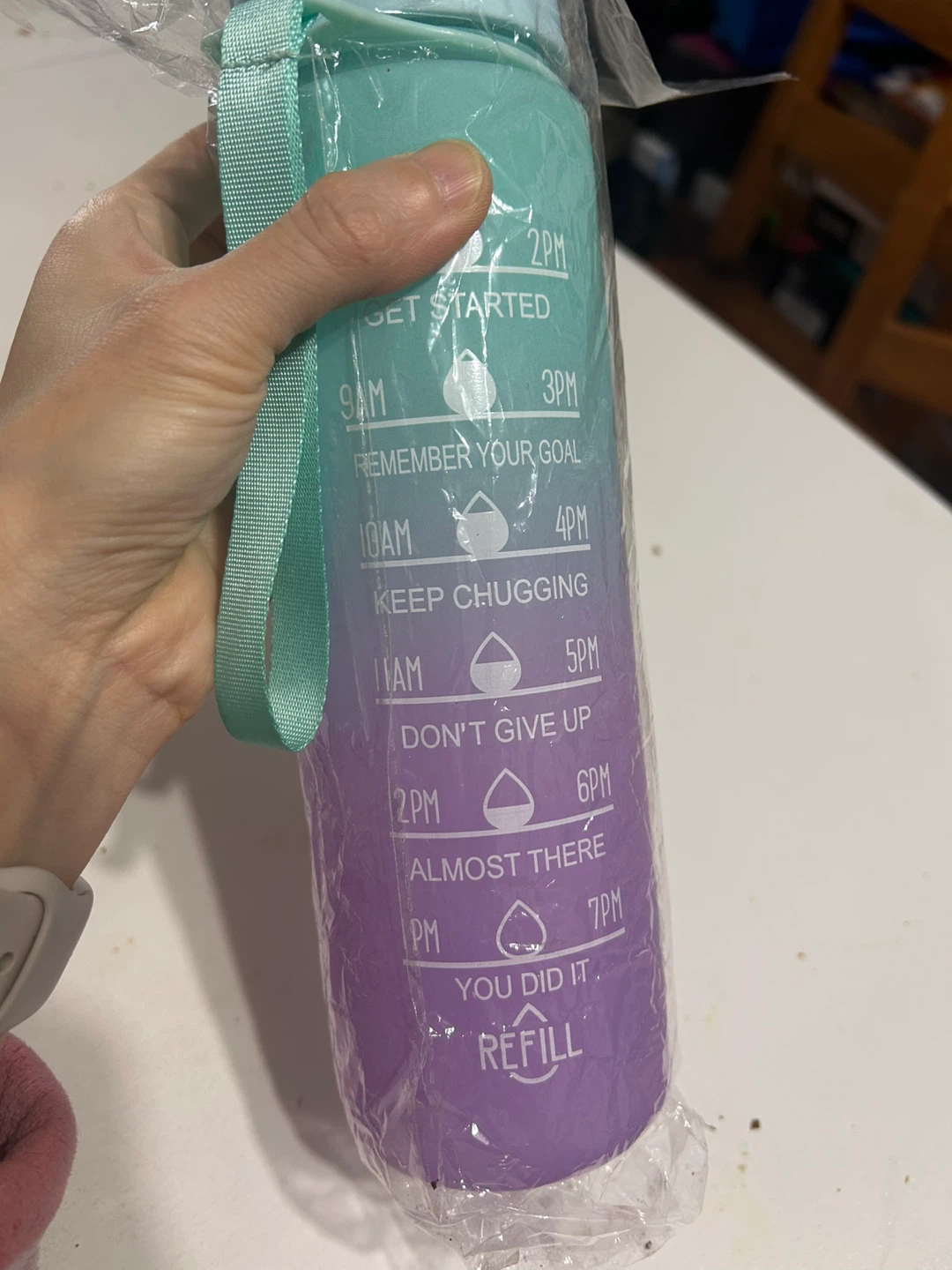 Brand New Water Bottle with Straw 750ml
