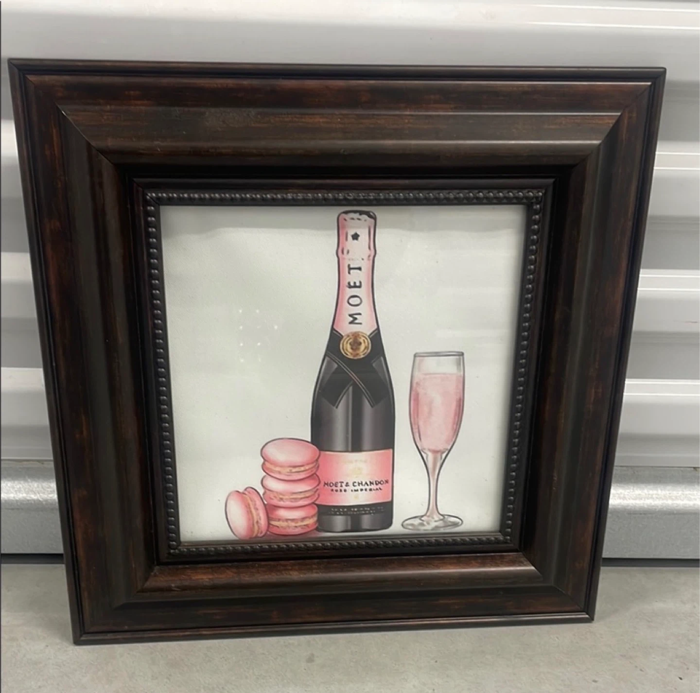 Champagne framed painting