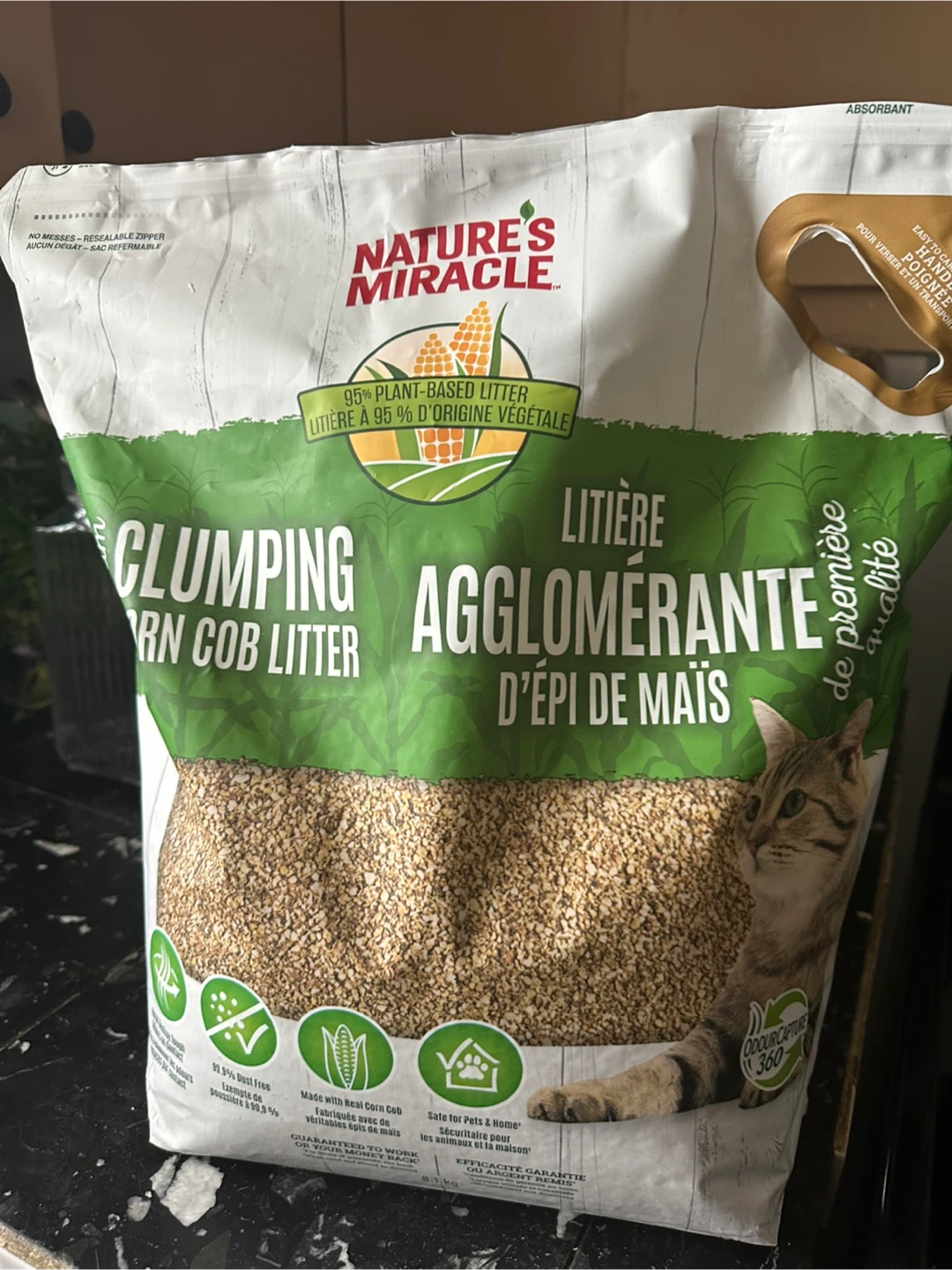 Nature's Miracle Clumping Corn Cob Litter 8.1 kg