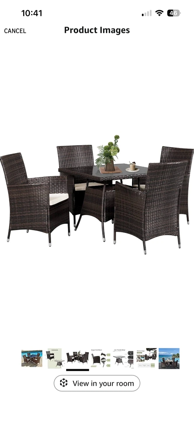 5 Piece Outdoor Dining Set