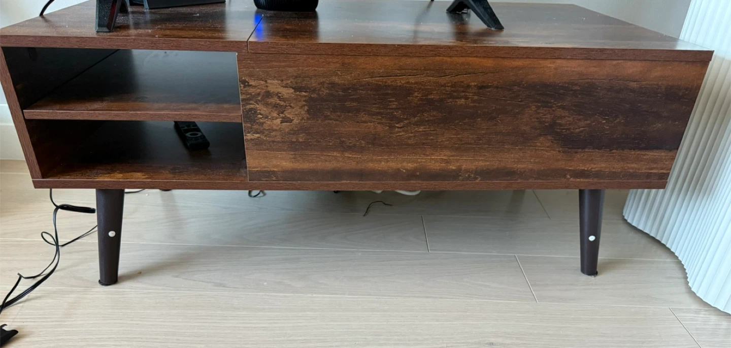 Lift Top Coffee Table with Hidden Storage - photo 2