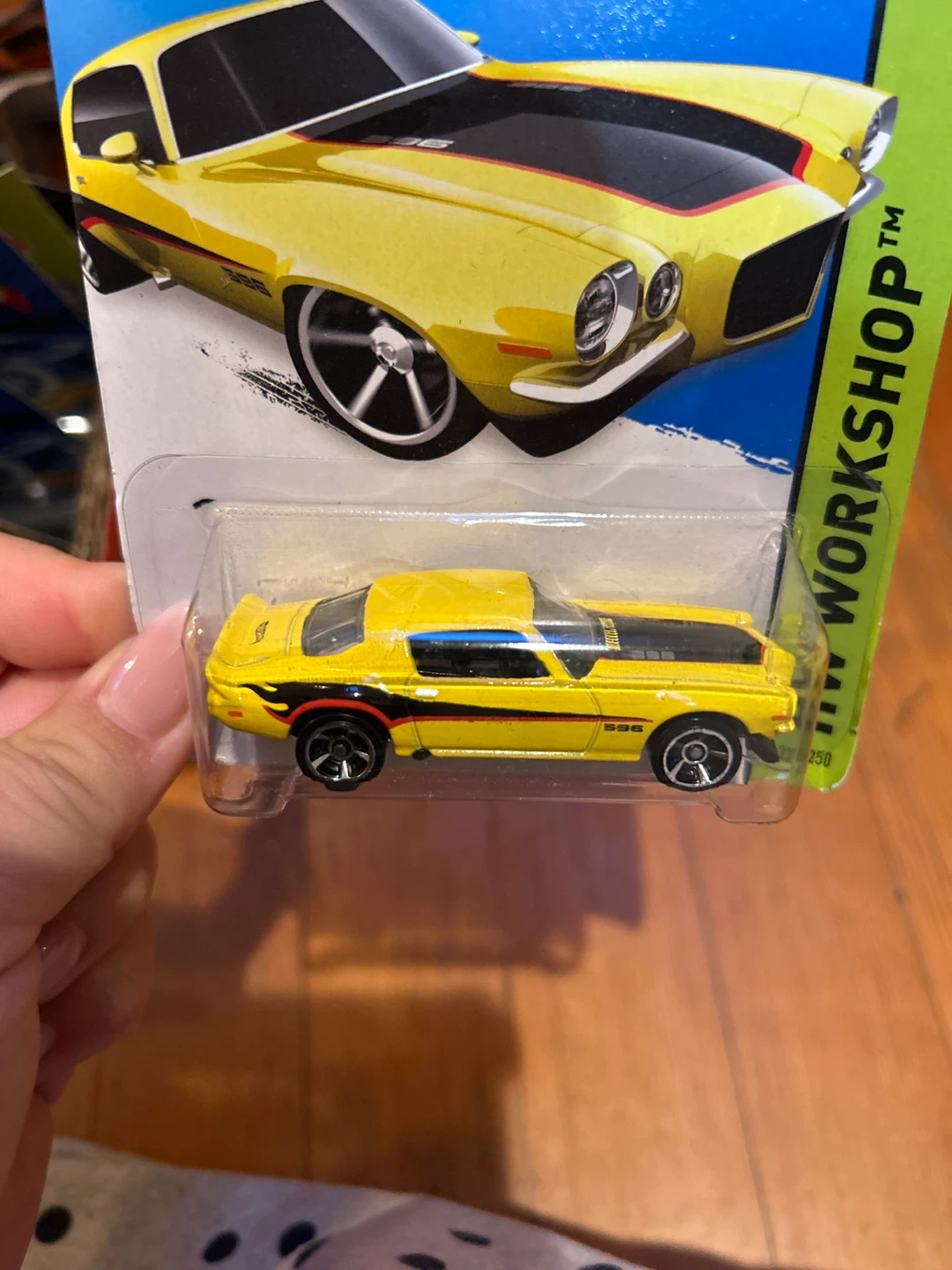 Hot Wheels HW Workshop 1970 Camaro Yellow Diecast Toy Car - photo 2