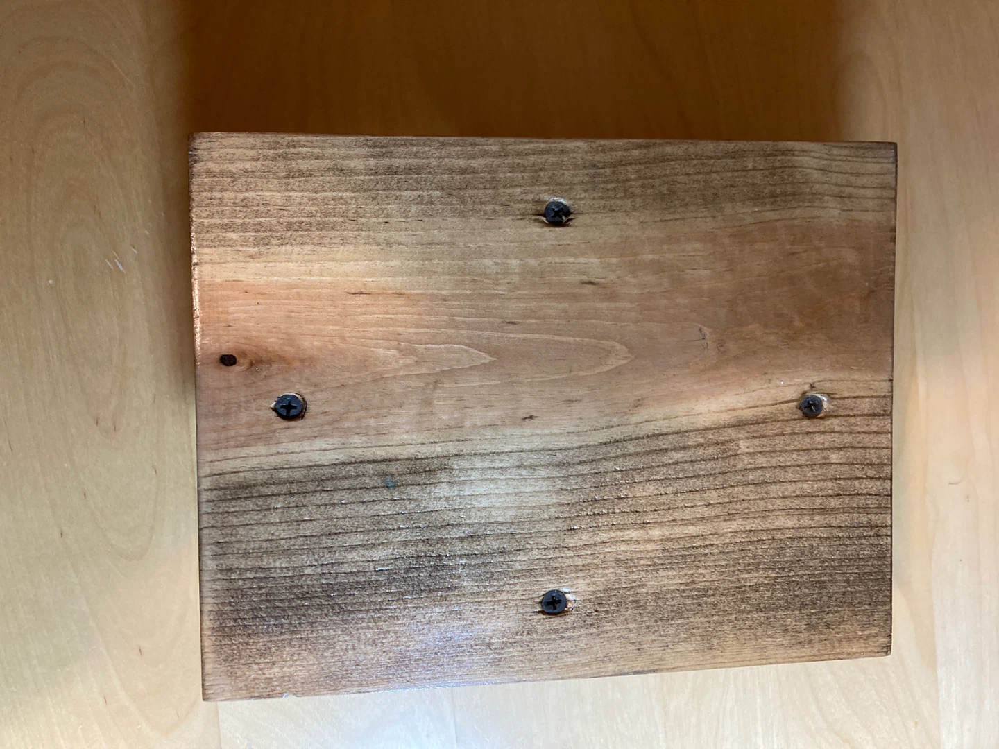 Wooden Trinket Box with Teddy Bear Design - photo 3