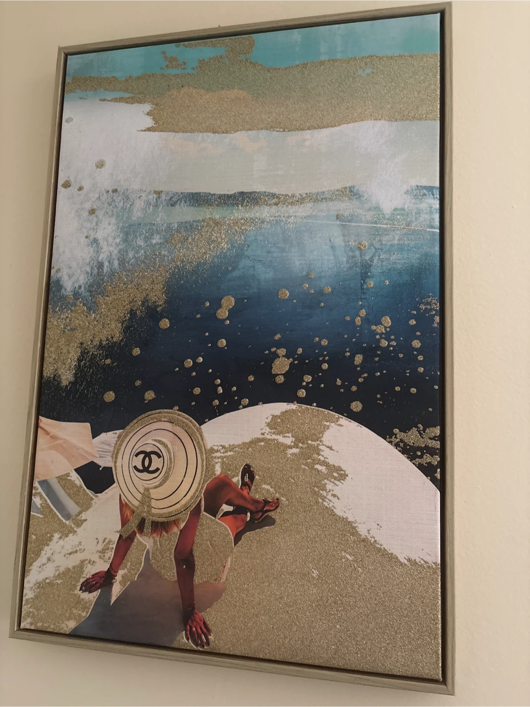 Framed Wall Art with Chanel Hat Design - photo 2