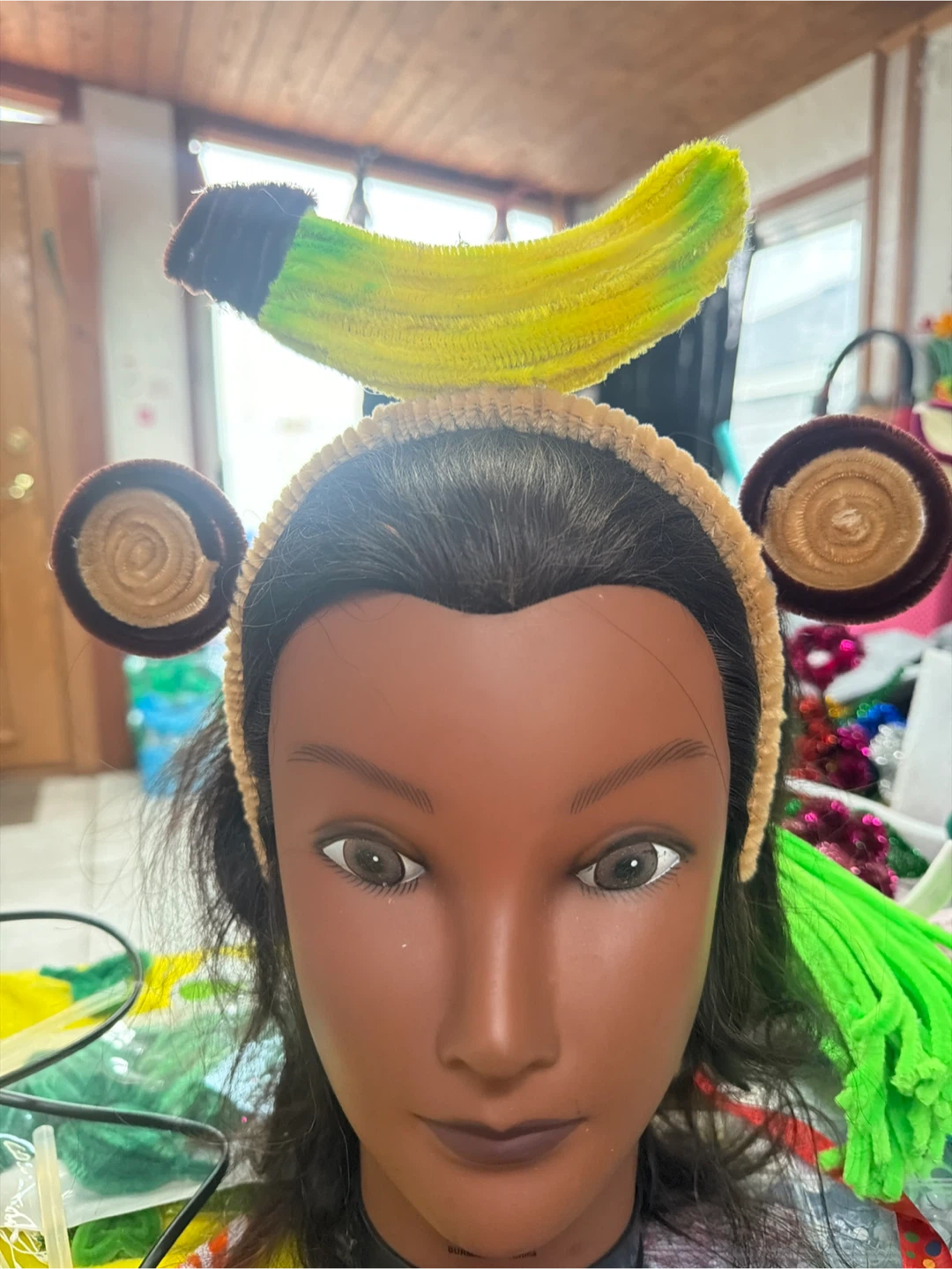 DIY Banana & Monkey Ears Headband - photo 2