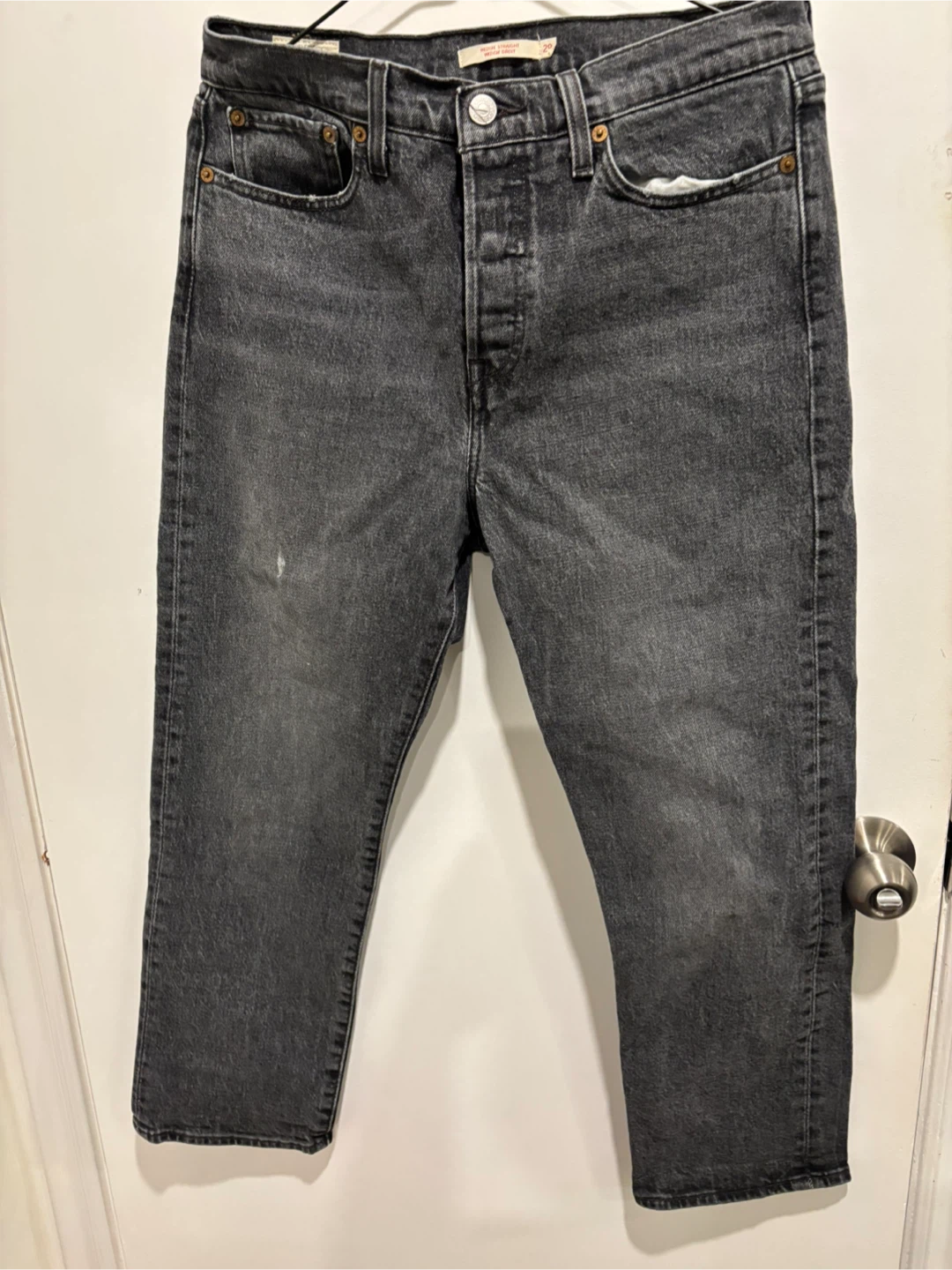 Levi's 501 Black Denim Jeans see straight cut fior women size