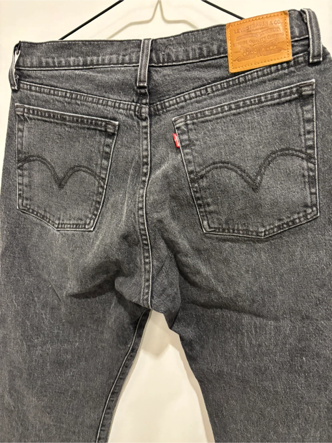 Levi's 501 Black Denim Jeans see straight cut fior women size - photo 5
