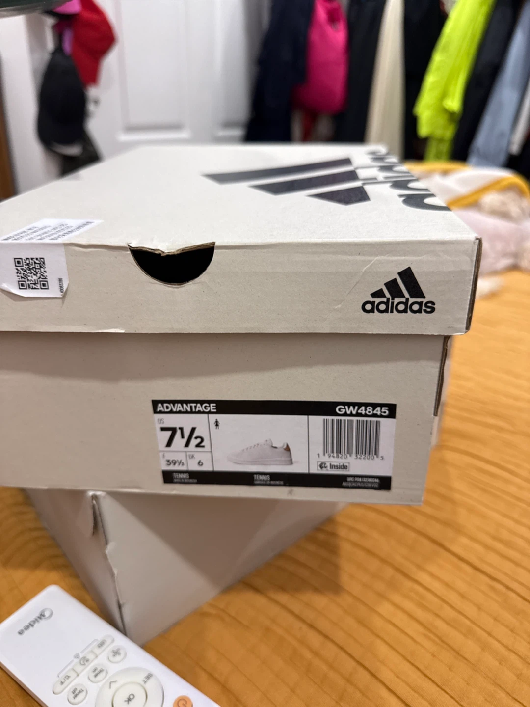 Adidas Advantage GW4845 Tennis Shoes - US 7.5