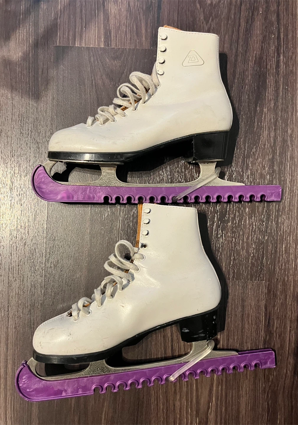 Karen Magnussen White Figure Skates