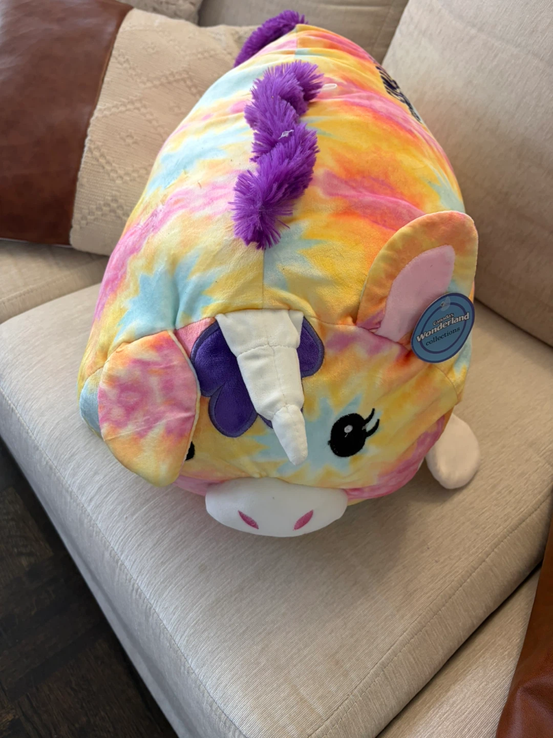 Canada's Wonderland Tie Dye Unicorn Plush Toy