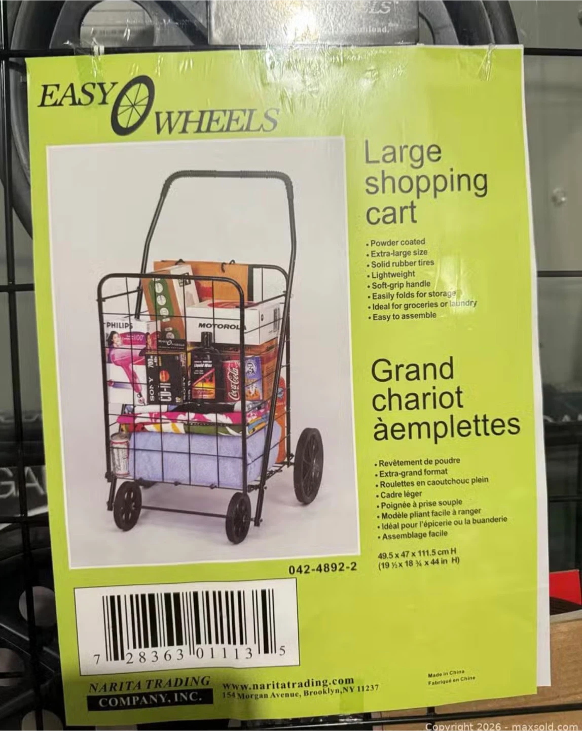 Easy Wheels Large Shopping Cart