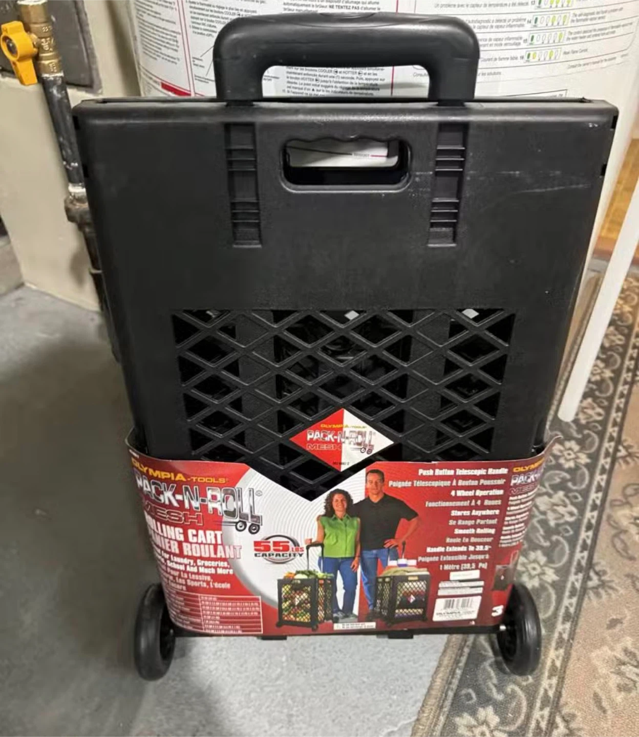 Olympia Tools Pack-N-Roll Mesh Rolling Cart