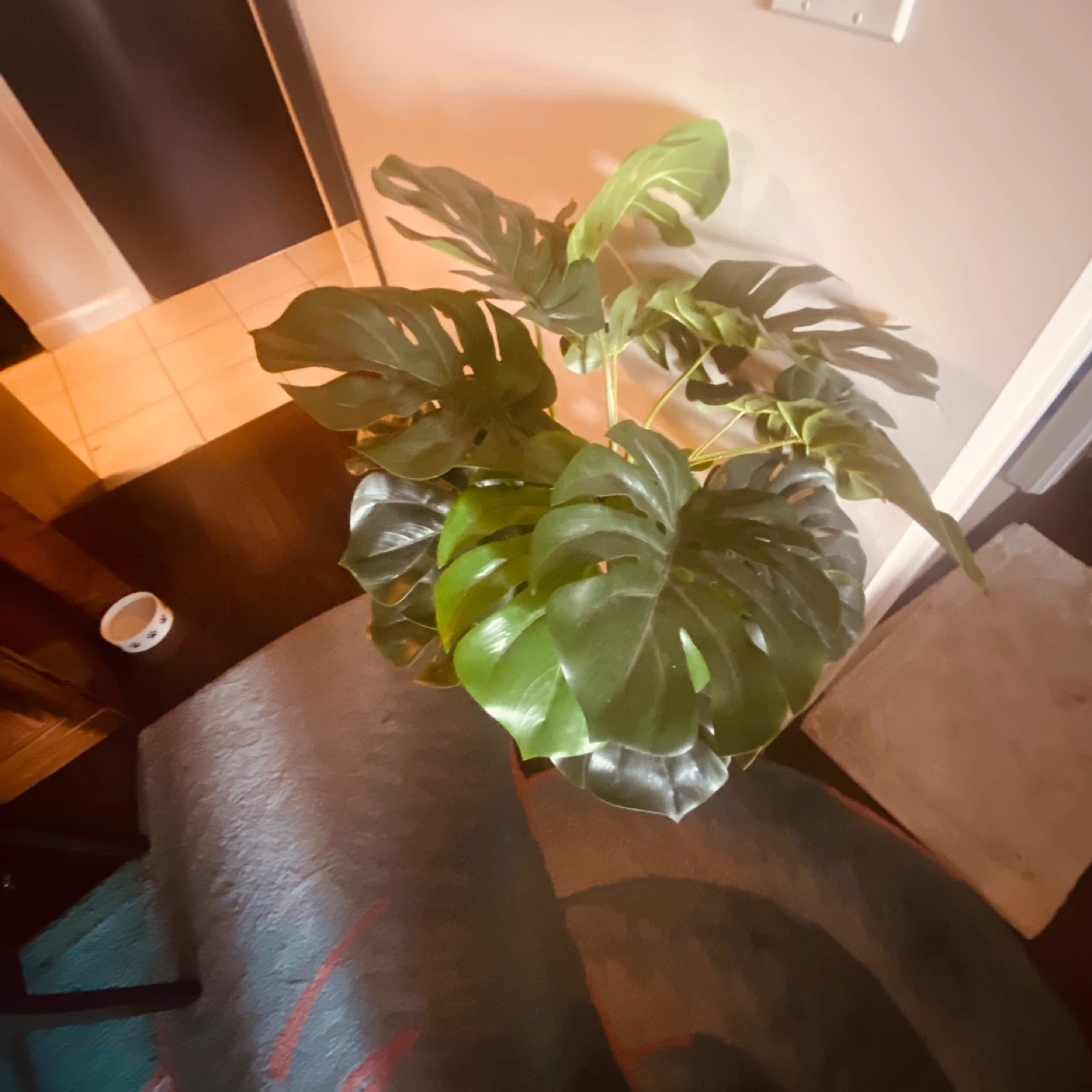 Artificial Monstera Plant in Decorative Pot - photo 3