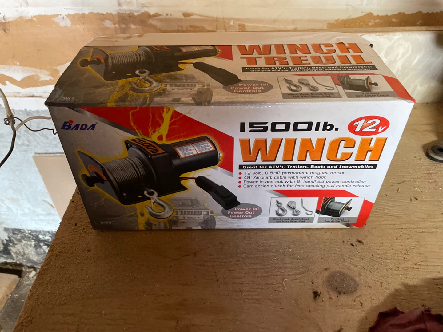 Bada 1500lb 12V Winch