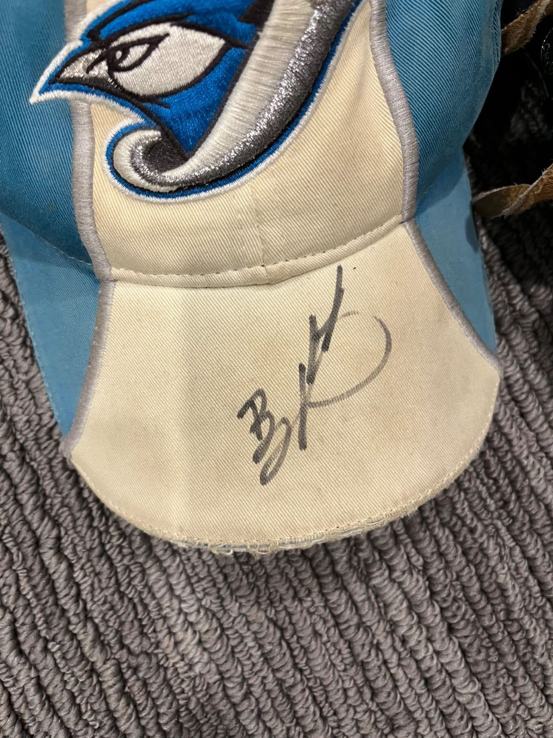 Toronto Blue Jays BJ Ryan autographed kids hat and glove - photo 2