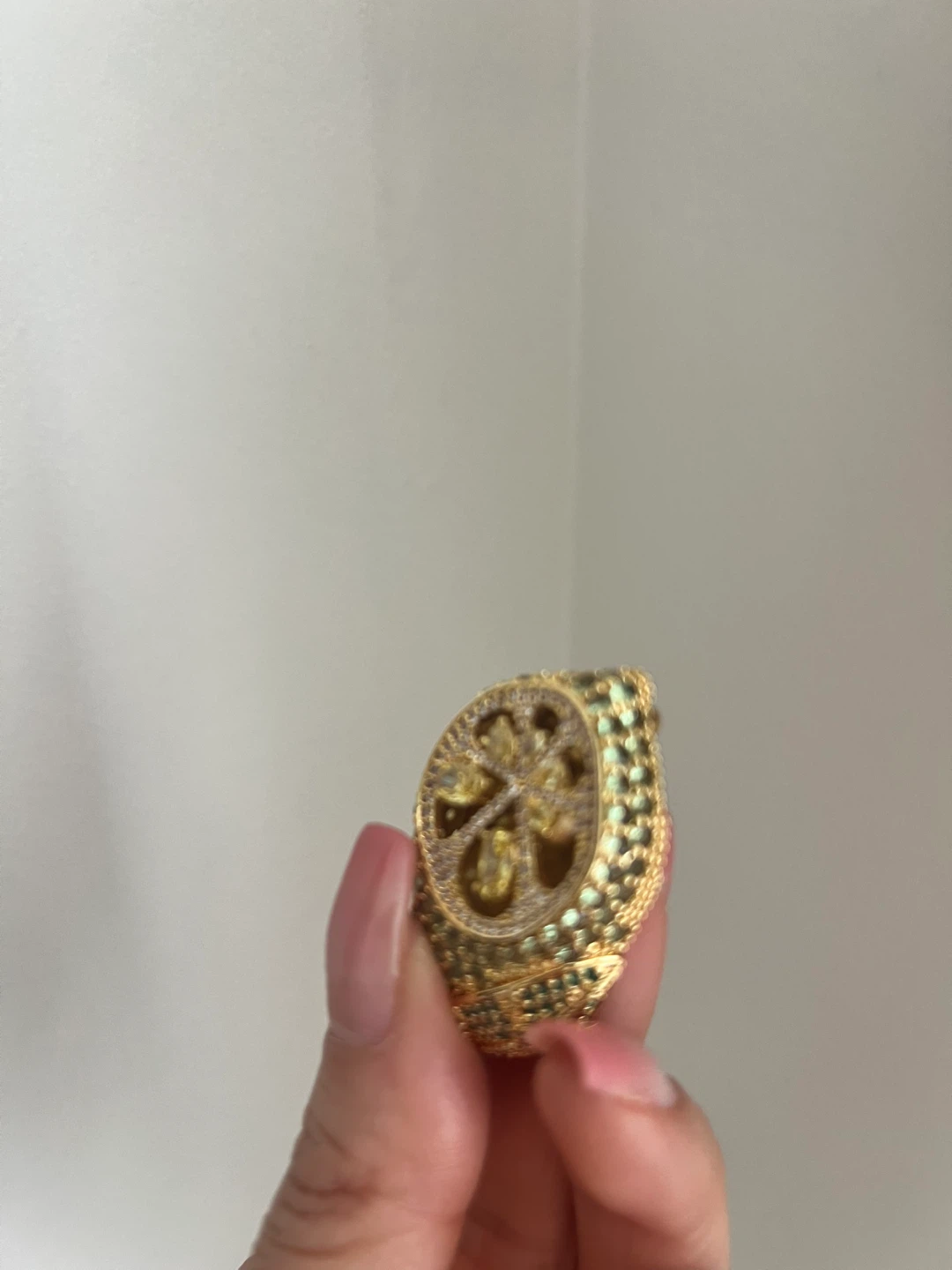 Gold Citrus Fruit Slice Ring - photo 2