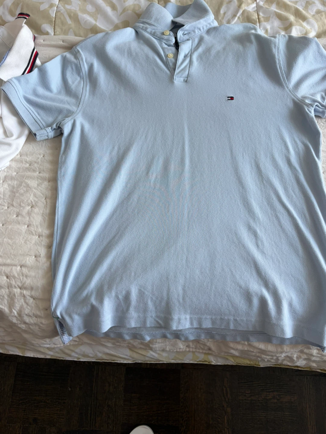 Tommy Hilfiger Men's Regular Fit Stretch Polo Shirt - Light Blue