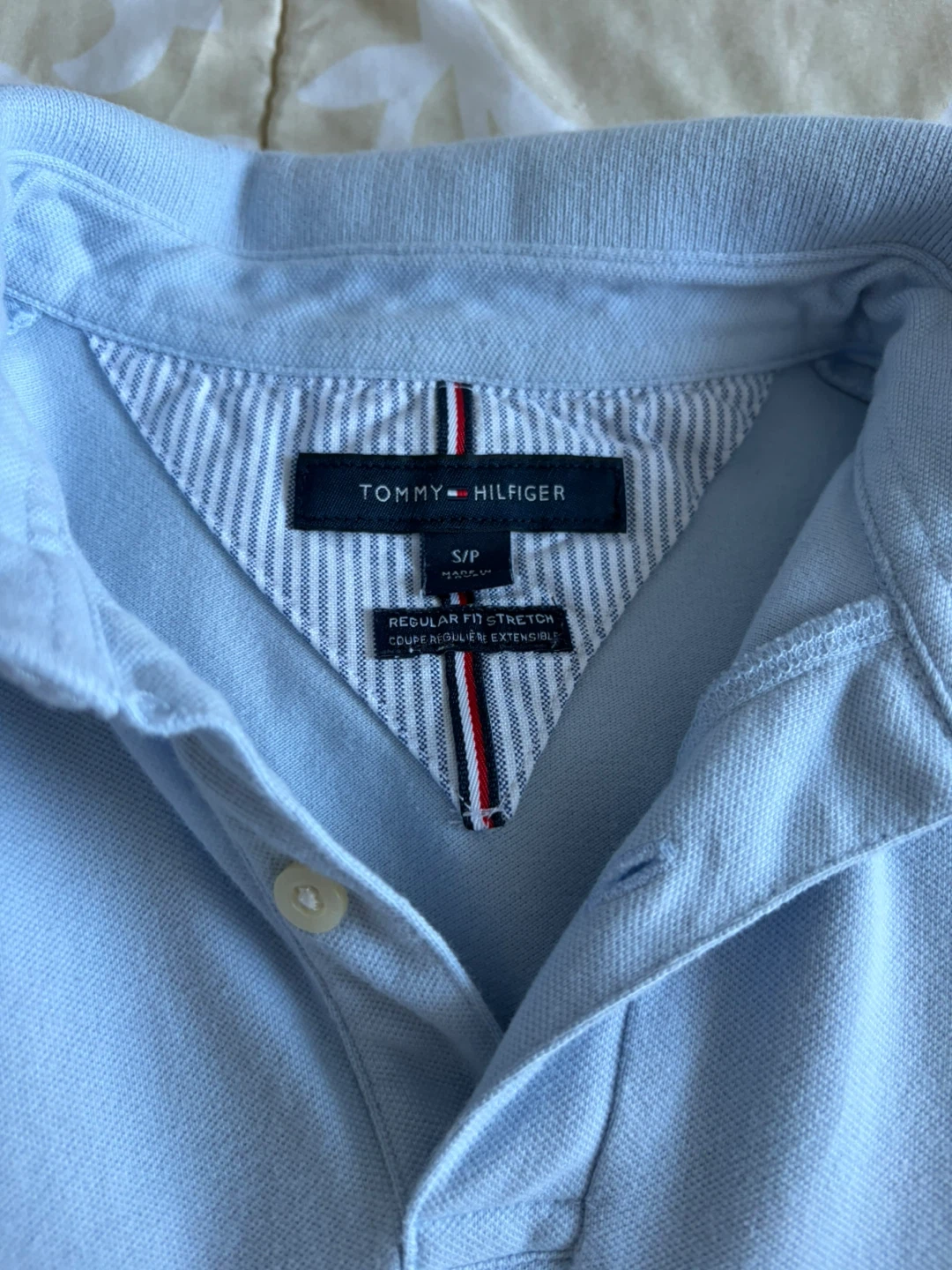 Tommy Hilfiger Men's Regular Fit Stretch Polo Shirt - Light Blue - photo 2