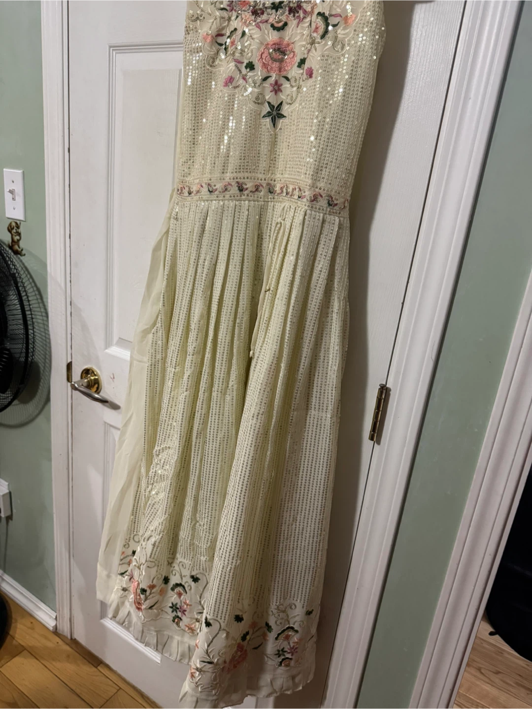 Kids Embroidered Dress with Dupatta