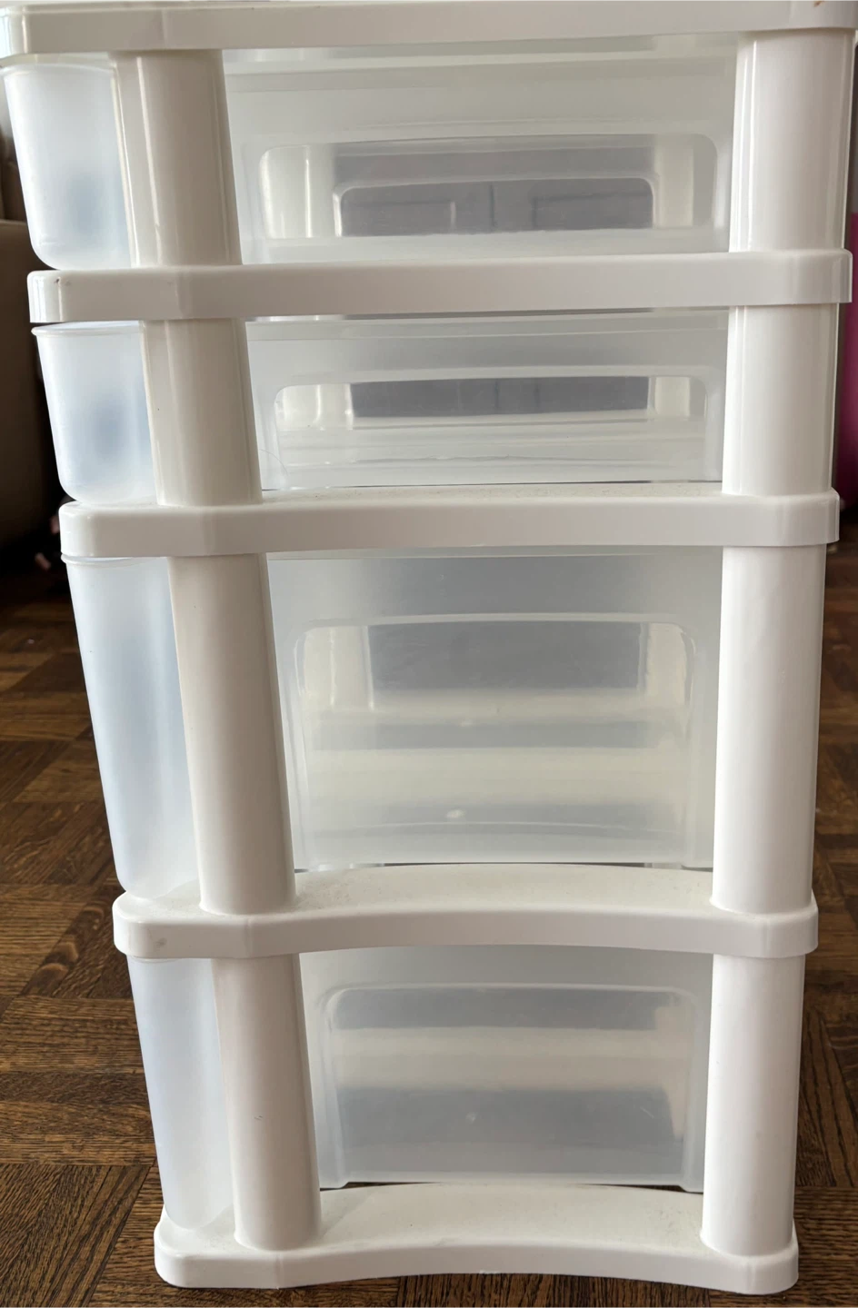 White 4-Drawer Storage Unit by Bellanx