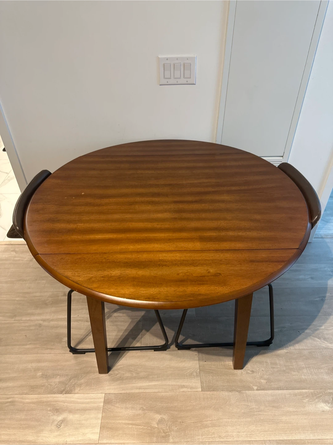 Round Dining Table + 2 Chairs