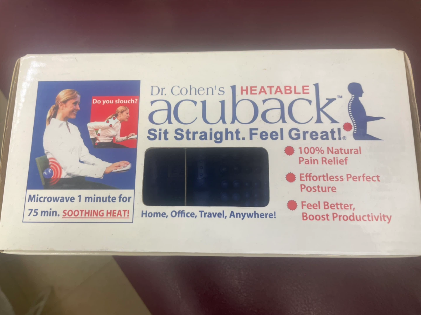 Dr. Cohen's Heatable AcuBack Sit Straight.