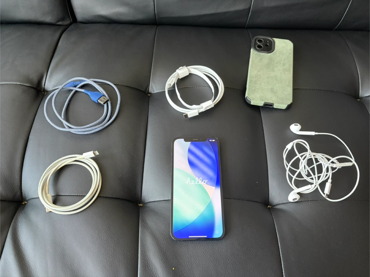 Apple iPhone 12 with Case and Accessories
