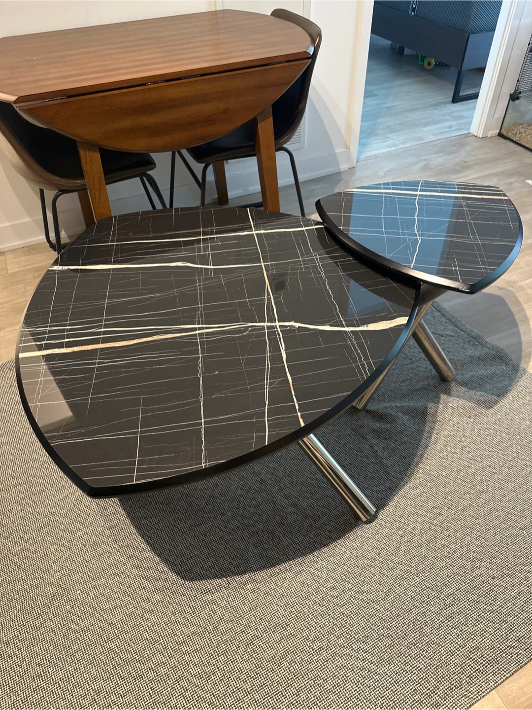 Coffee Table + Nesting Side Table Set