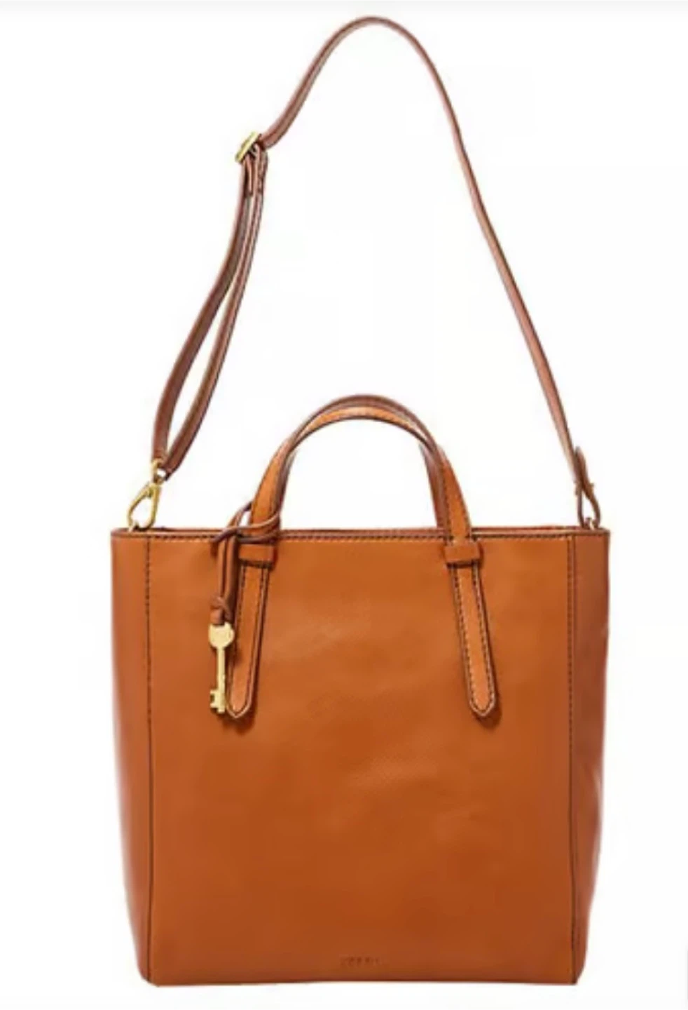 Fossil Brown Leather Convertible Backpack Purse - photo 5