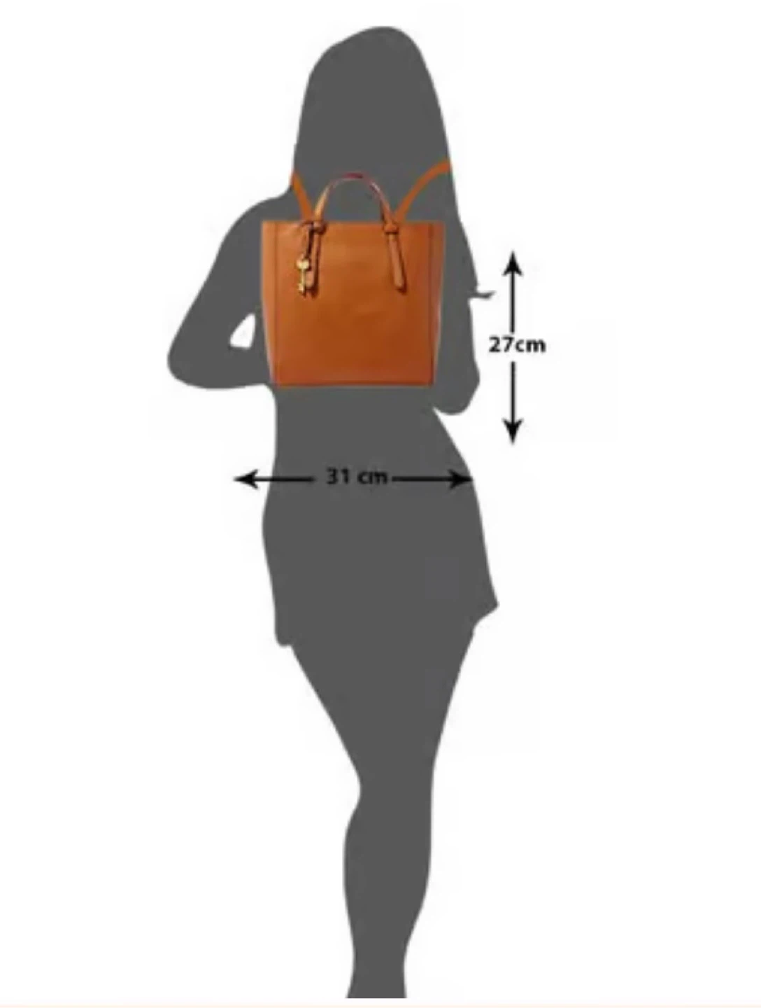 Fossil Brown Leather Convertible Backpack Purse - photo 4