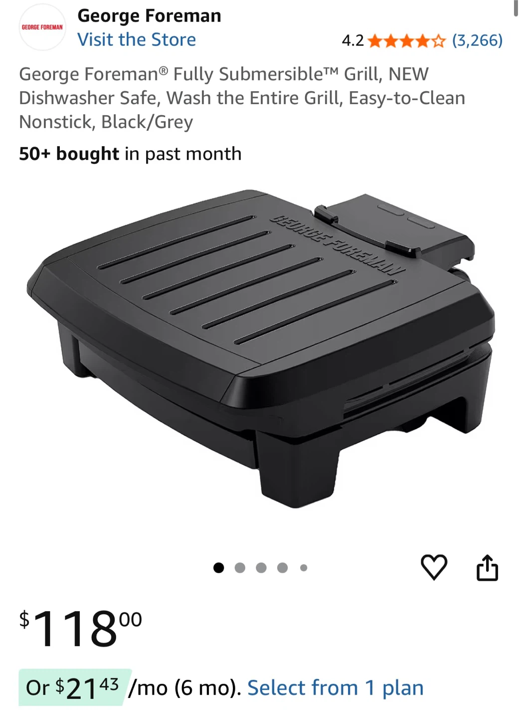 George Foreman Electric Grill - photo 5