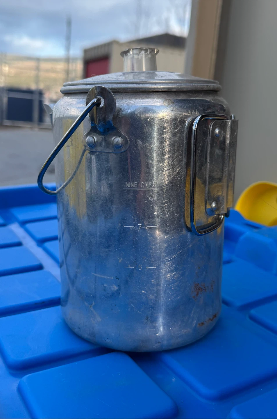 Vintage Aluminum Percolator - 9 Cup