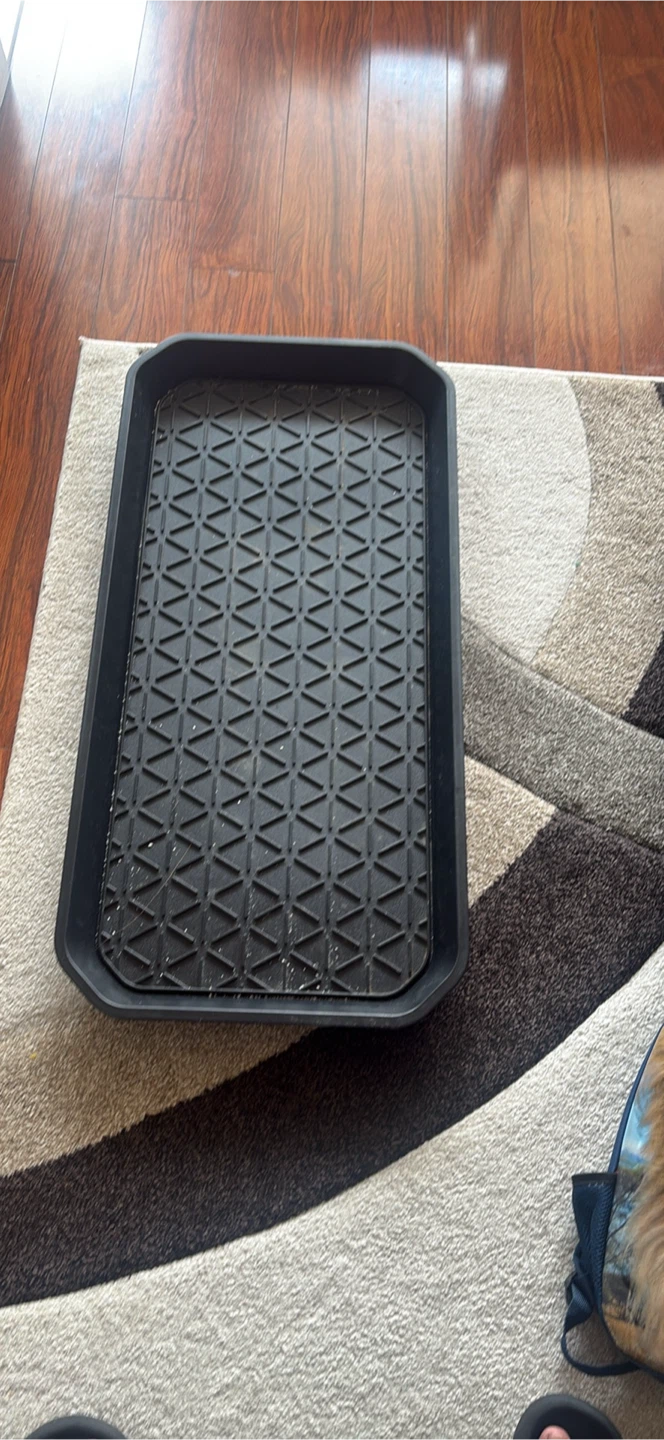 2 Black Boot Tray