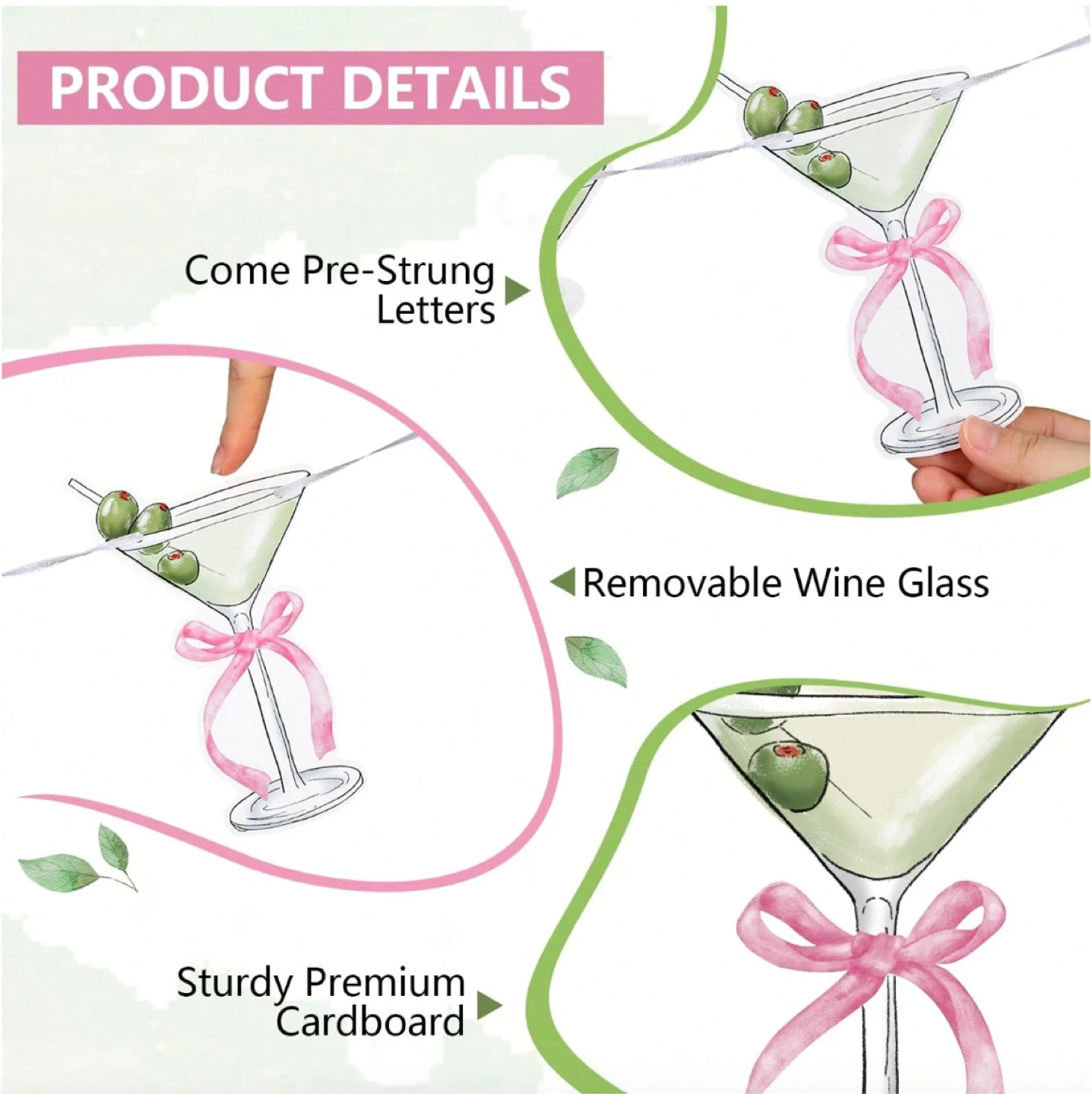 2 Martini l Themed Party Banners - ‘A Tini Bit Older’ - photo 3