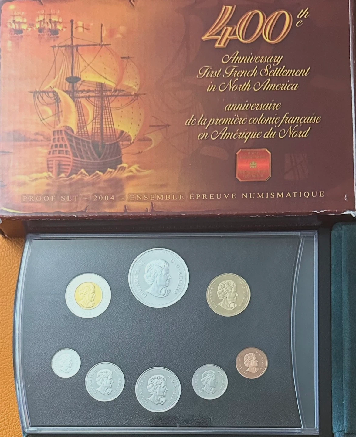 2004 Rare Royal Canadian Mint 400th Anniversary Proof Set - photo 2