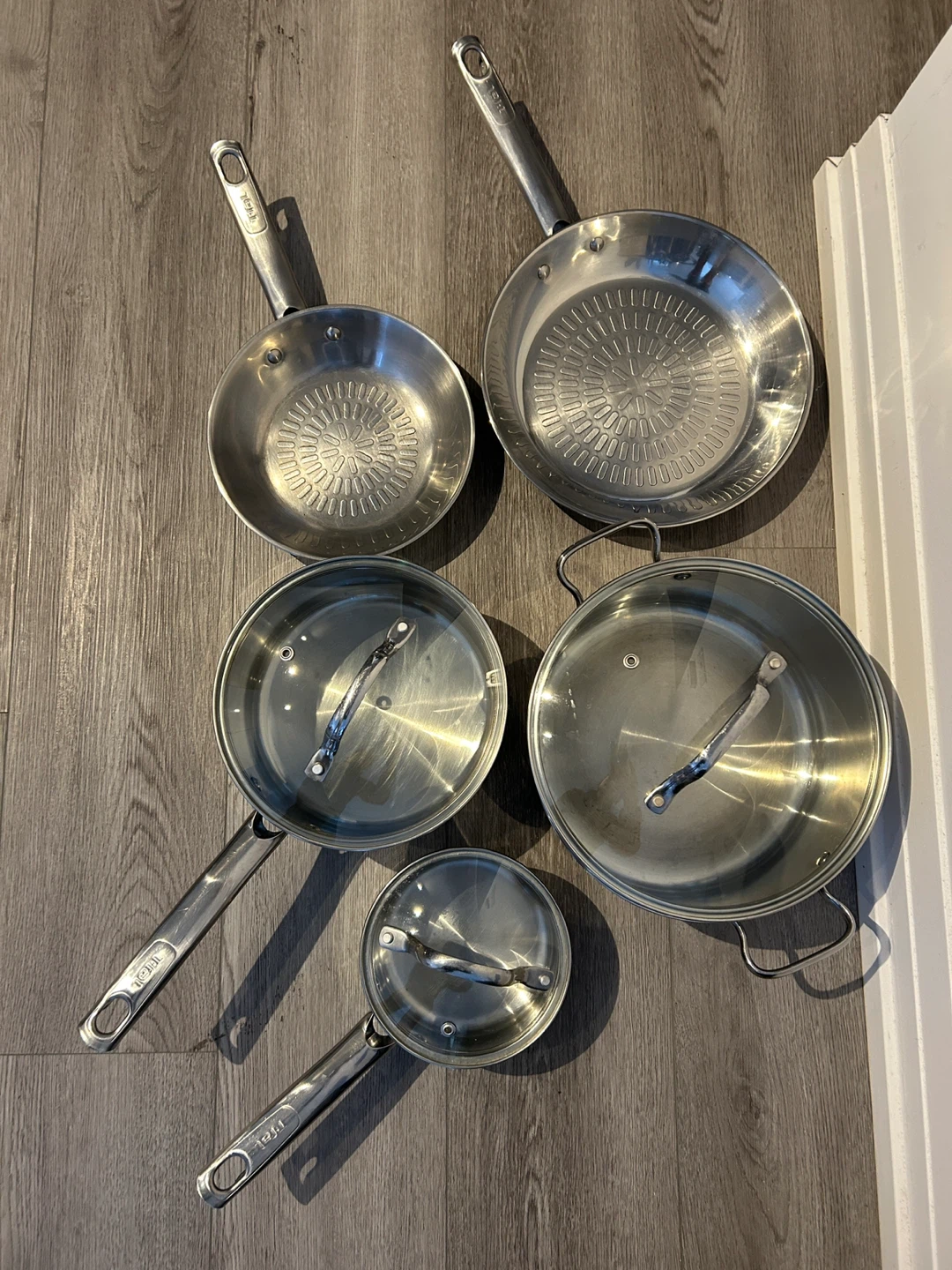 T-fal Stainless Steel Cookware Set (8 pieces)