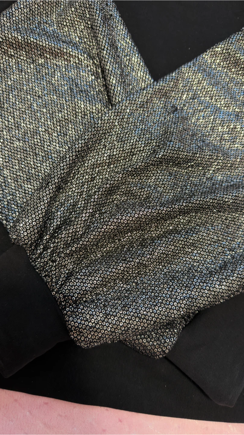 Koton Black Sweater with Sparkle Sleeves - Large - photo 2