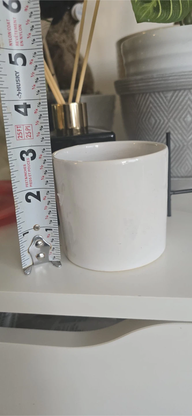 22 pieces White Ceramic Plant Pot with Black Stand - photo 4