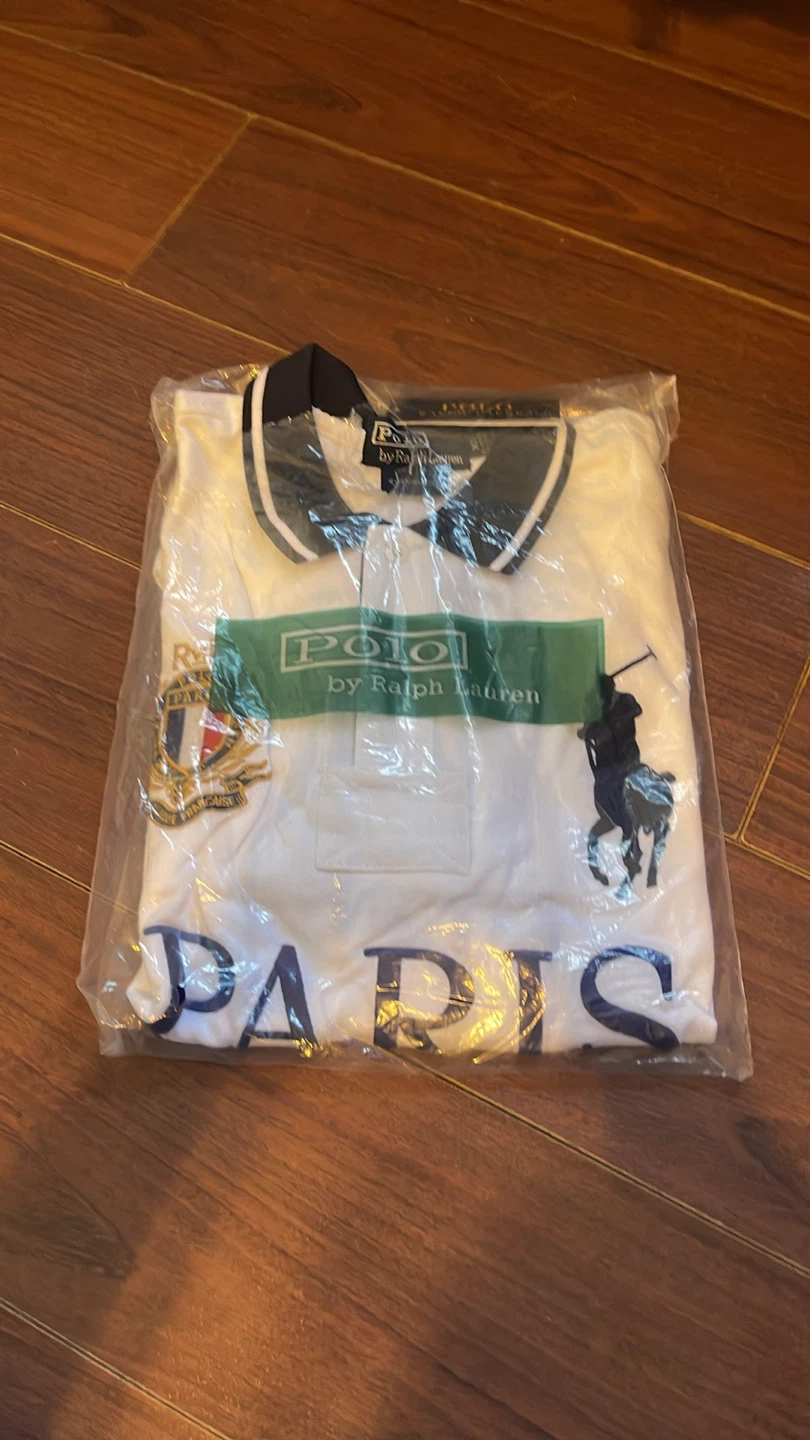 Polo Ralph Lauren White "Paris" Polo Shirt