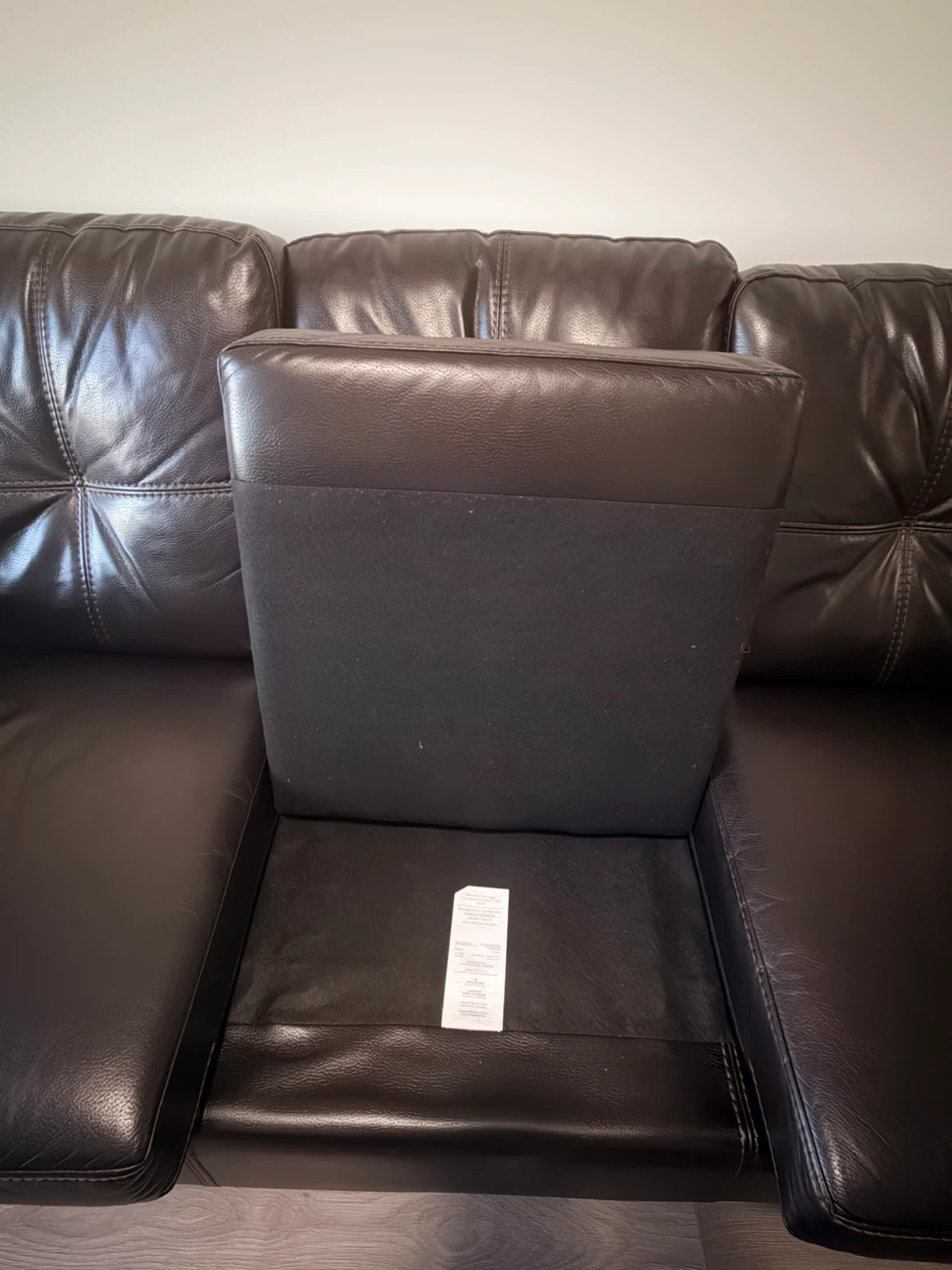 RUSH SALE!!! Addison 86" Leather-Look Sofa - Blackberry Black - photo 4