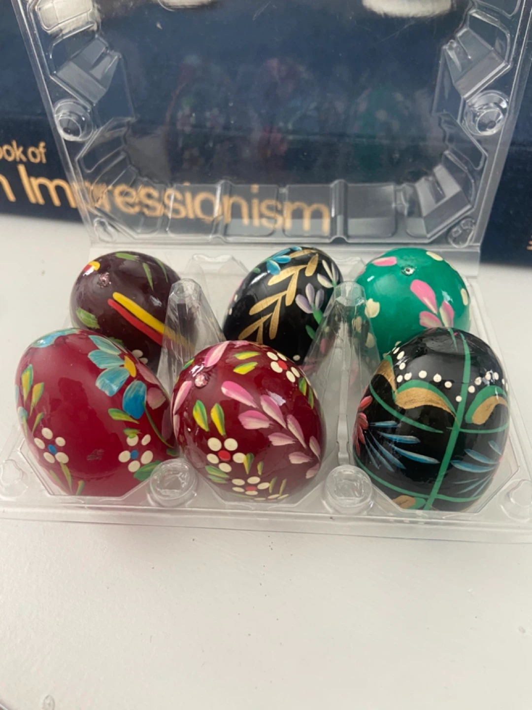 Set of 6 Hand-Painted Decorative Easter Eggs - photo 2