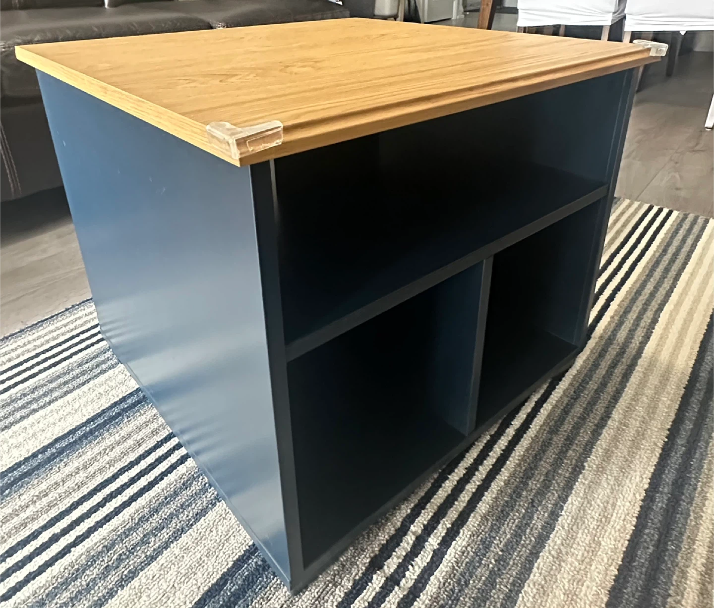IKEA SKRUVBY Coffee Table - Oak/Dark Blue - photo 2