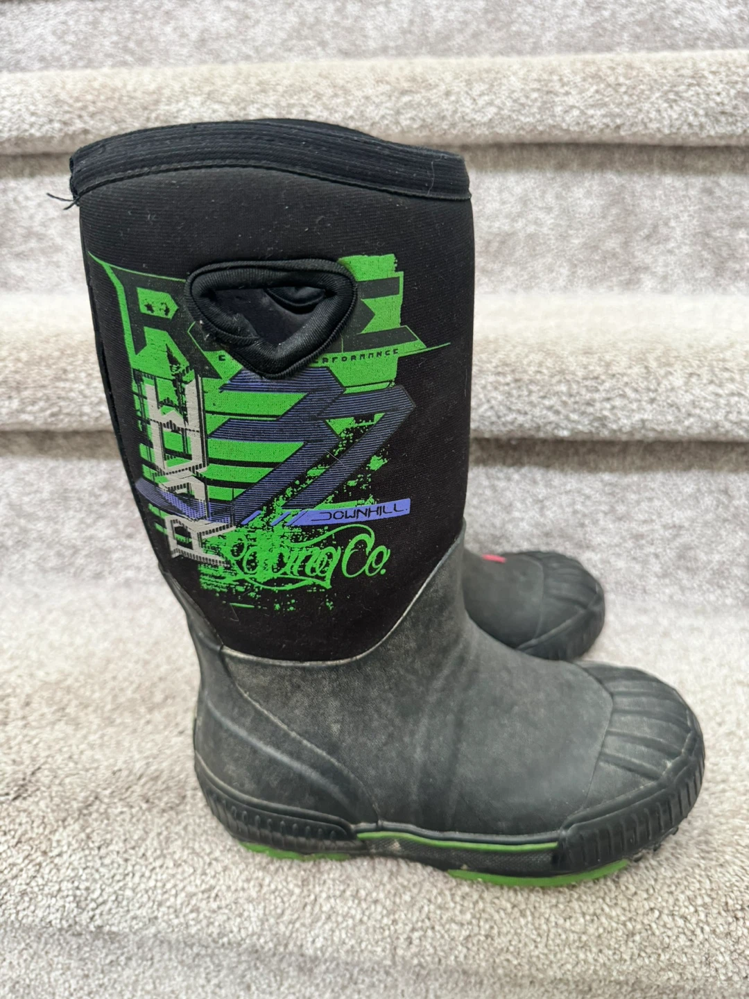 Rain Boots / rubber Boots / rain Shoes / Kids Boys / Size 2 - photo 2