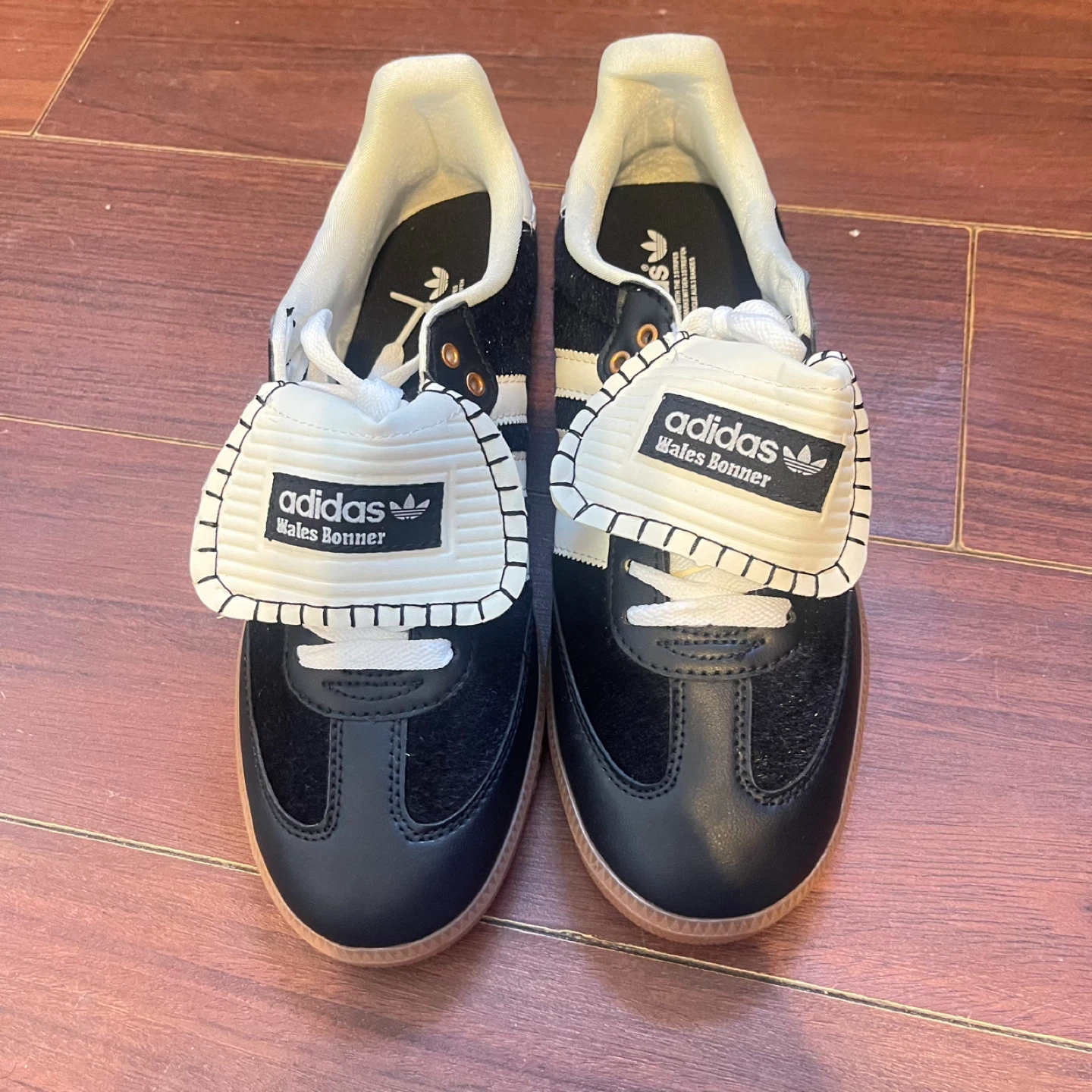 Adidas Wales Bonner Samba Black Gum Sole Sneakers - photo 2